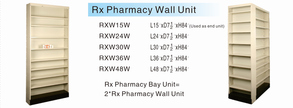 Rx Pharmacy Wall Unit